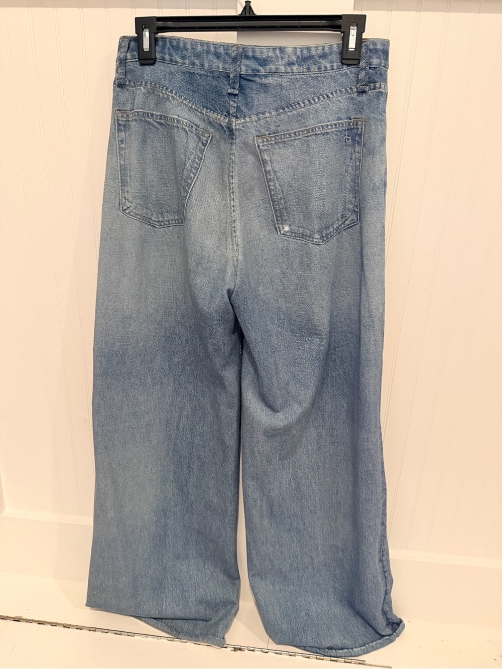 Rag and Bone Miramar Light Blue Wide-Leg Women’s Jeans - Picture 8 of 11